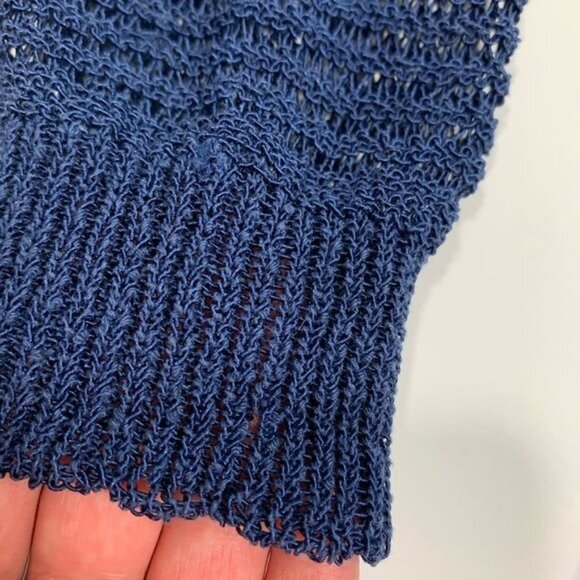 Princess Vera Wang Cropped Blue Cardigan Size Junior’s Large Small Flaw - Picture 14 of 15